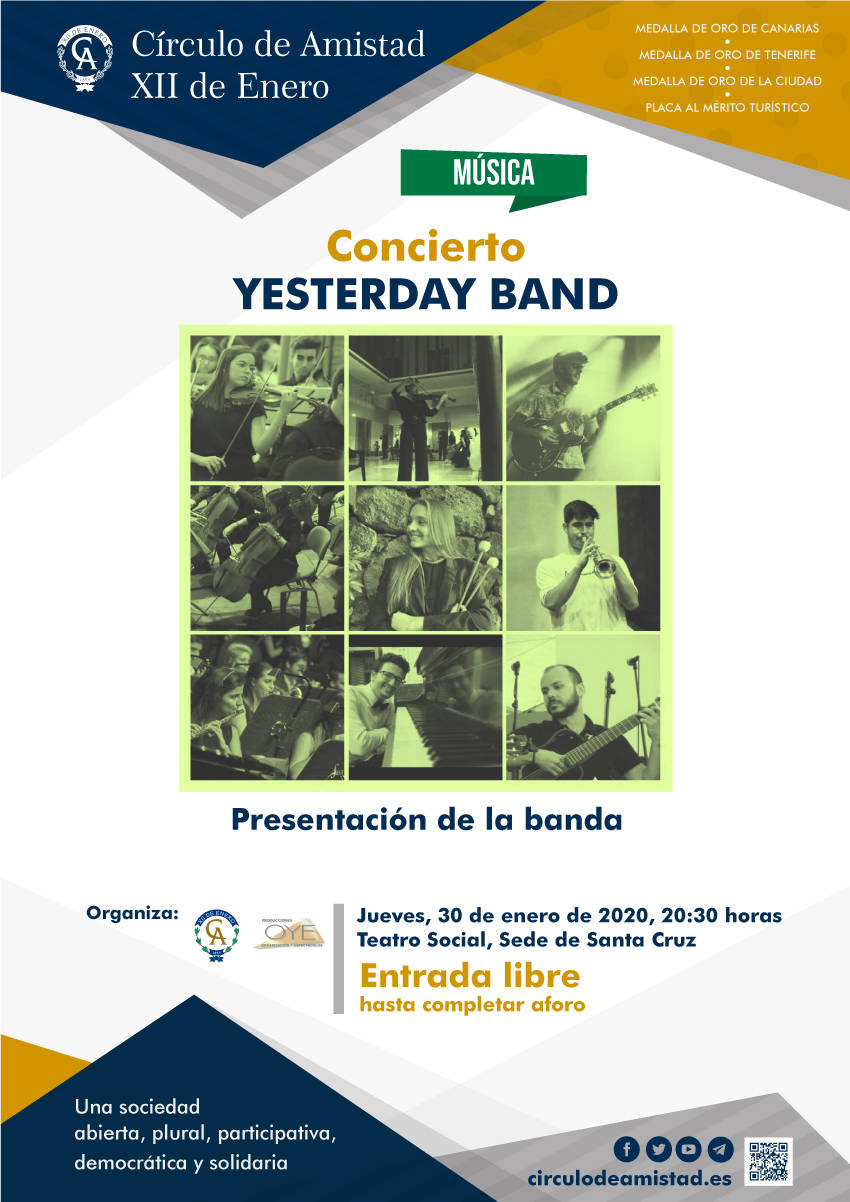 Cartel Concierto Yesterday Band