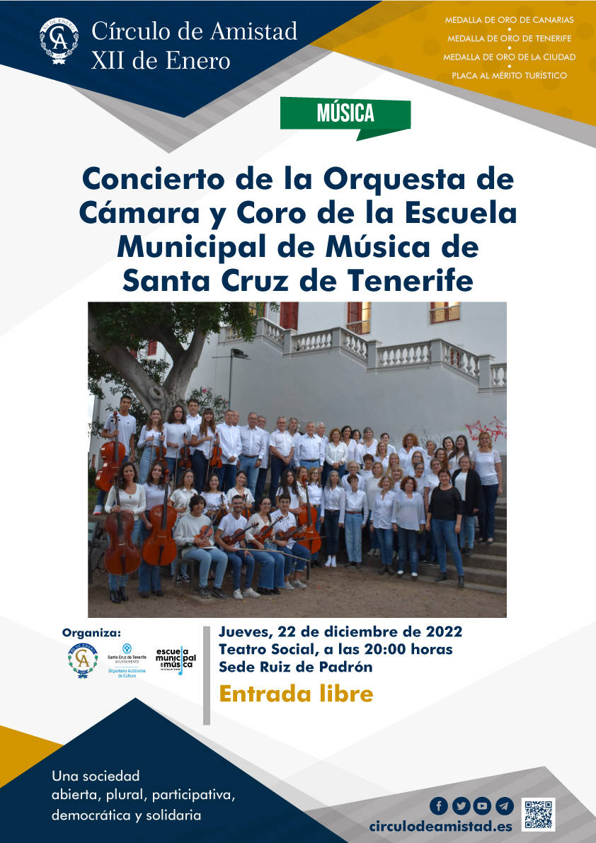 Concierto de la Orquesta de Cámara y Coro de la Escuela Municipal