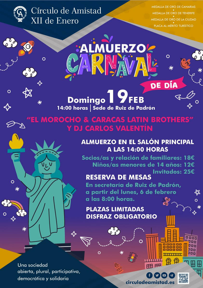 Cartel Almuerzo Carnaval
