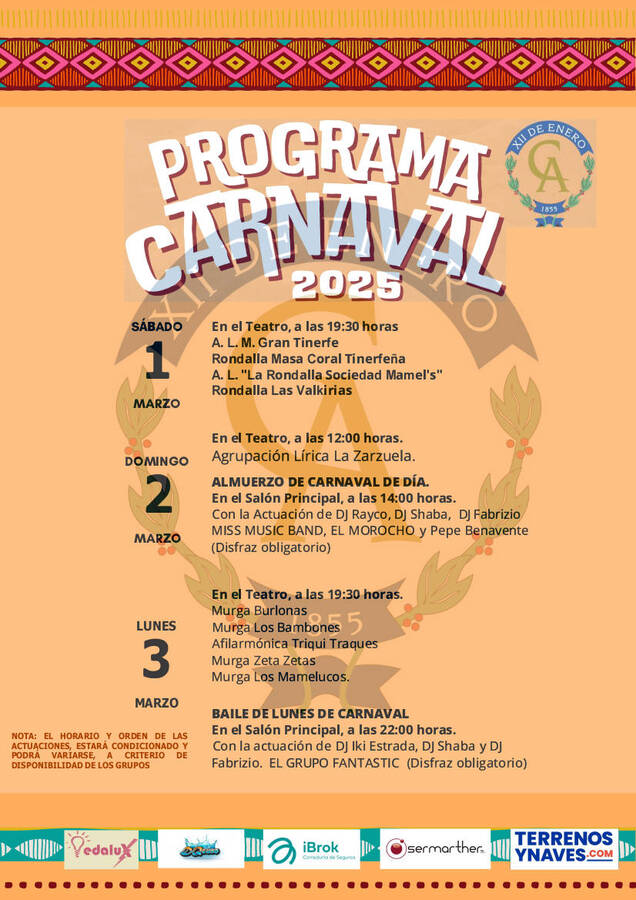 Cartel Programa Carnaval