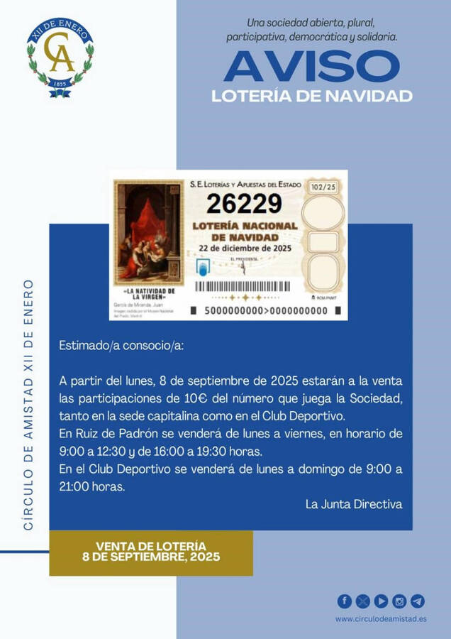 Cartel lotería