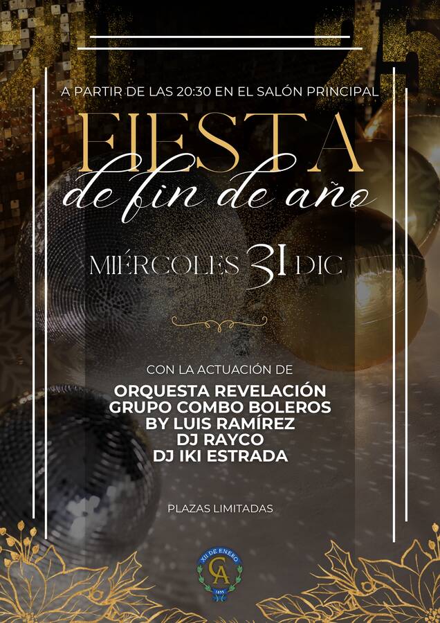 Cartel Fiesta Fin de Año