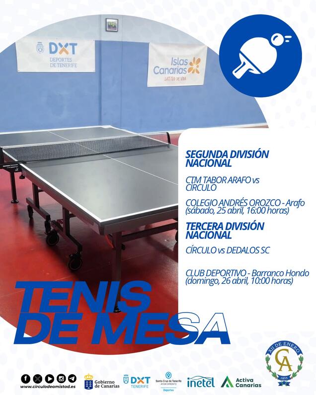 Tenis de Mesa 2026