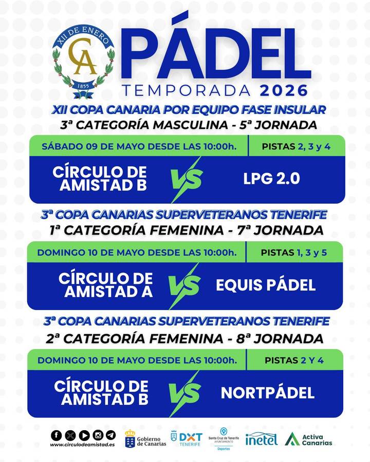 Cartel Pádel