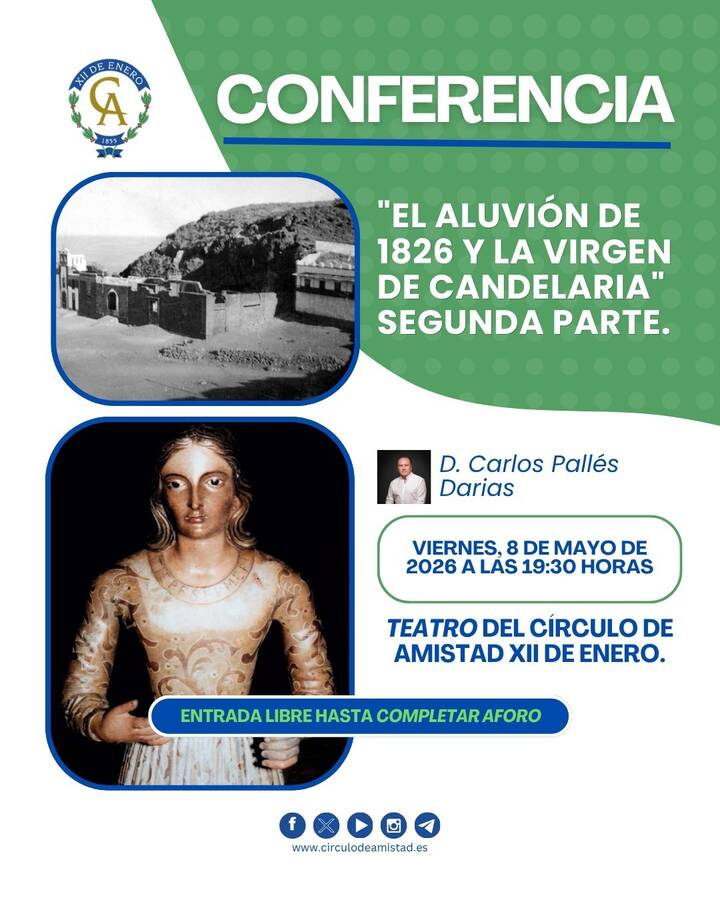Conferencia El Aluvión de 1826 y la Virgen de Candelaria