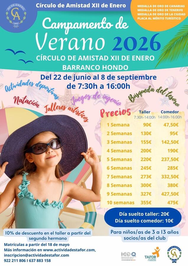 Campamento de verano 2026