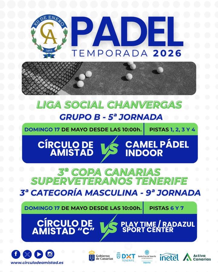 Pádel temporada 2026