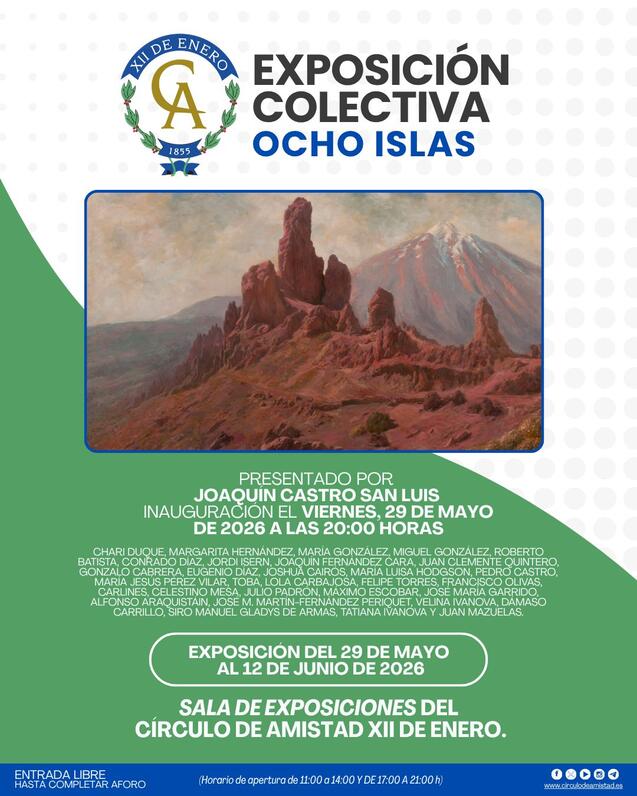 Exposición colectiva Ocho Islas
