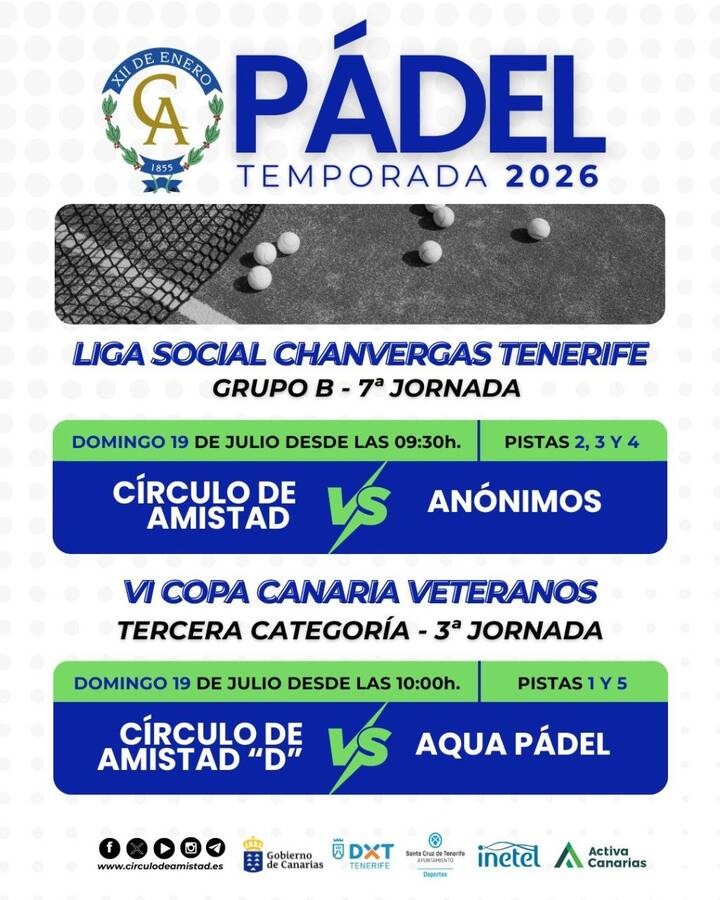 Pádel · Temporada 2026