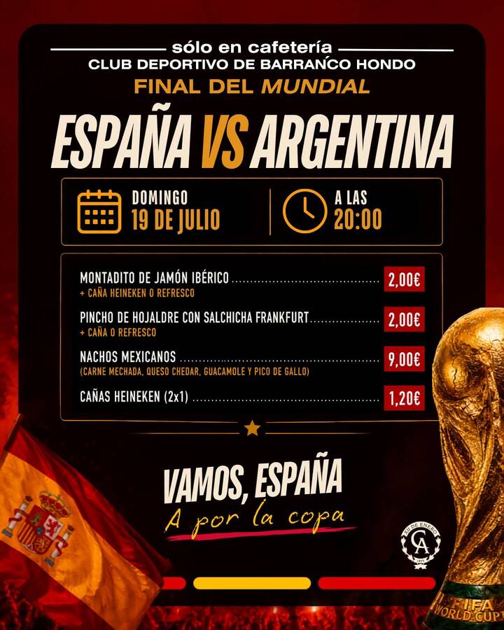 Final del Mundial · España vs Argentina