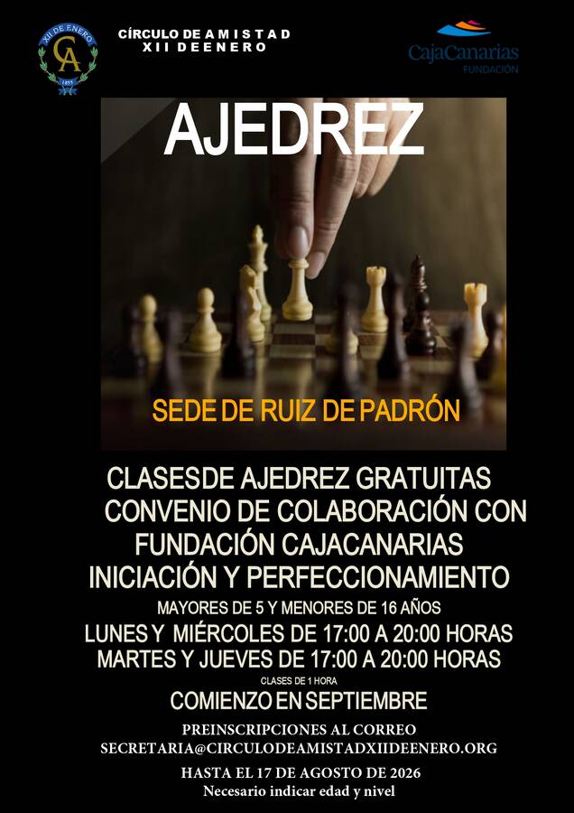Clases de ajedrez
