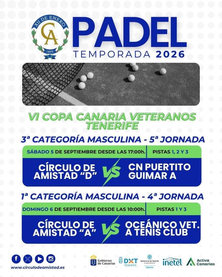 Pádel · Temporada 2026