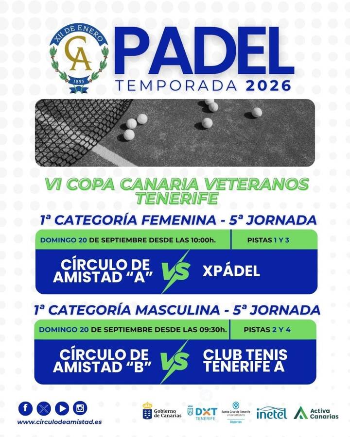 Pádel · Temporada 2026